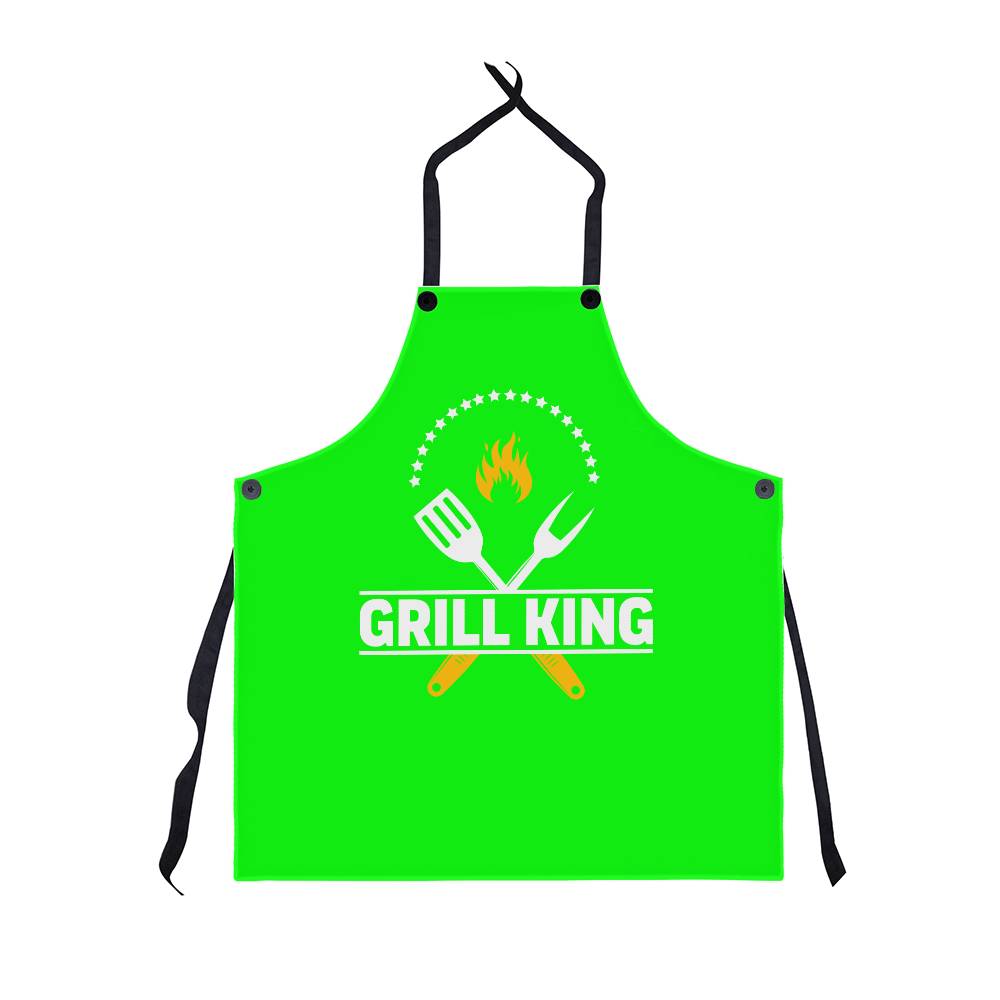 Grill King-Dad Apron Birthday, Father’s Day Grilling Gifts for Papa, Husband