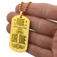 RIDE OR DIE - Personalized Engraved Dog Tag Necklace