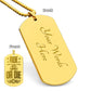 RIDE OR DIE - Personalized Engraved Dog Tag Necklace
