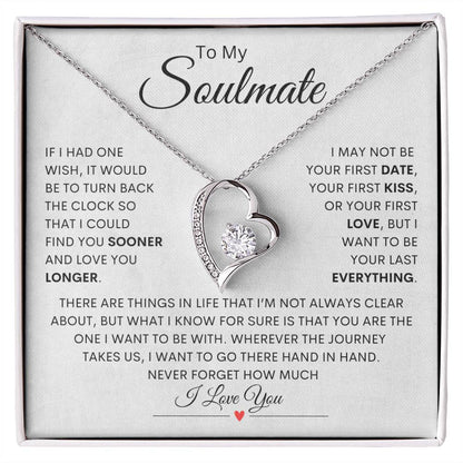 To My Soulmate – Forever Love Necklace Gift for Her