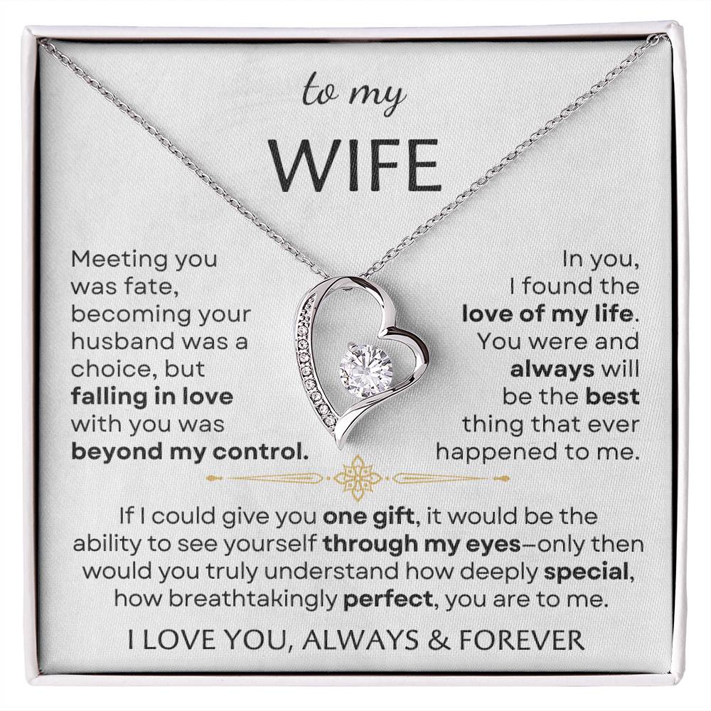 To My Beautiful Wife - Perfect - Forever Love Necklace Set GET 50% OFF AND FREE SHIPPING