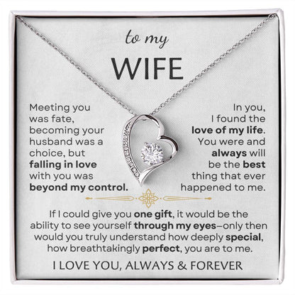 To My Beautiful Wife - Perfect - Forever Love Necklace Set GET 50% OFF AND FREE SHIPPING