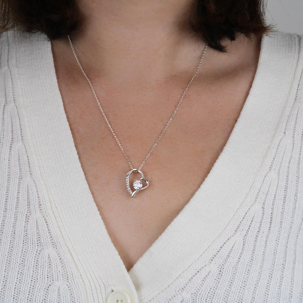 To My Beautiful Wife – Forever Love Heart Necklace