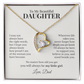 To My Daughter – You'll Always Be My Little Girl Forever Love Necklace from Dad