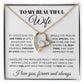 To My Beautiful Wife – Always Here Forever Love Heart Necklace