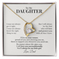 To My Daughter Forever Love Necklace From Dad – I'll Always Be in Your Corner