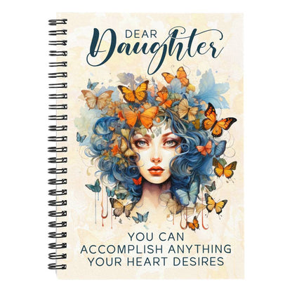 Daughter -You can Accomplish Anything- Spiral Notebook-Journal- Birthday Gift, Graduation, Christmas