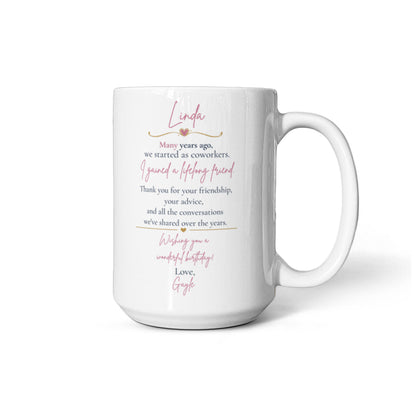 Happy Birthday Linda Coffee Mug- 15oz.