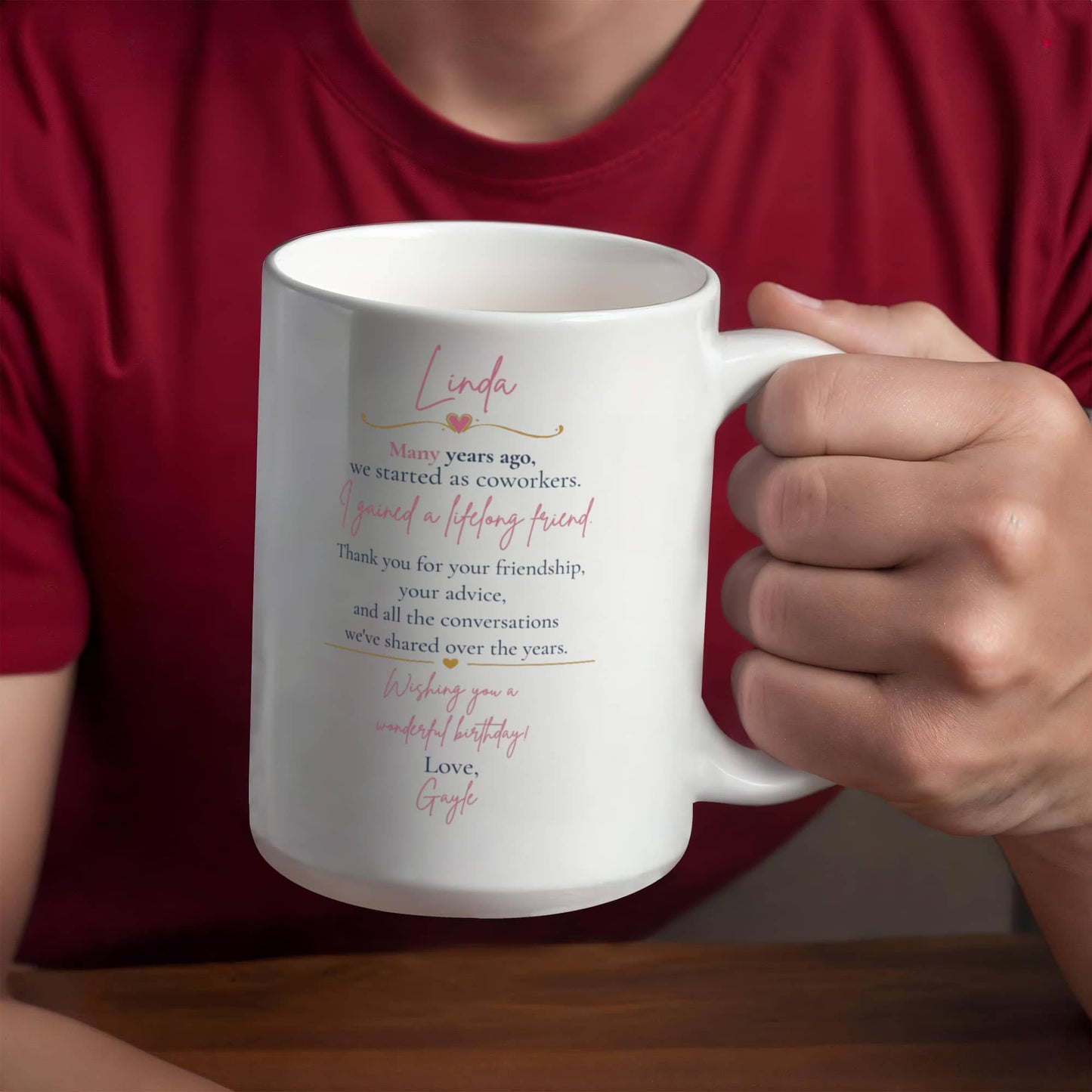 Happy Birthday Linda Coffee Mug- 15oz.
