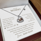 "Mommy To Be"| You Love Me| Baby Feet Heart-shaped Necklace Gift for Pregnant Mothers
