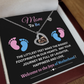 "Mom To Be"| Joys of Motherhood| Baby Feet Heart-shaped Necklace Gift for Pregnant Mothers