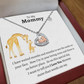 To My Mommy| I Love You| Baby Feet Heart-shaped Necklace Gift for New Mothers