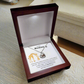 To My Mommy| I Love You| Baby Feet Heart-shaped Necklace Gift for New Mothers