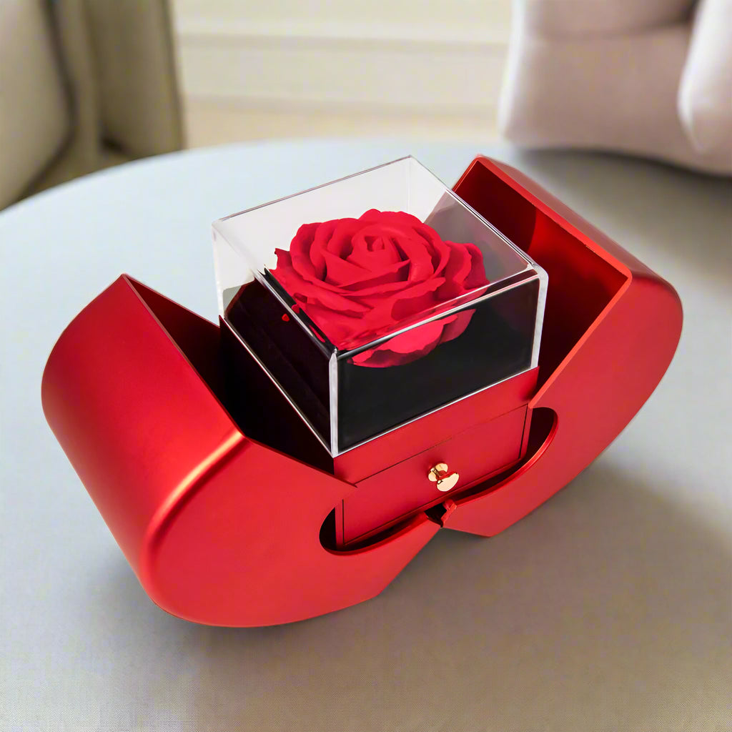 "To My Beautiful Wife" Necklace with Luxury Rose Box Gift – Romantic Anniversary, Birthday, or Christmas Present