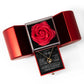 Gift for Wife- Forever Love Necklace & Rose Heart Box Gift Set – A Romantic Symbol of Eternal Love