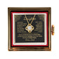 To My Daughter  From Dad - Love Knot Necklace from Dad (Rotating Rose Box)