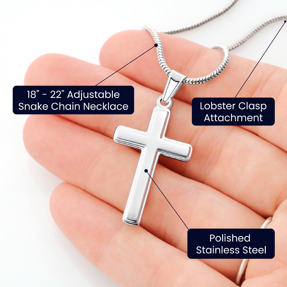 Gift For Dad-Thank You For All That You Do-Cross Necklace