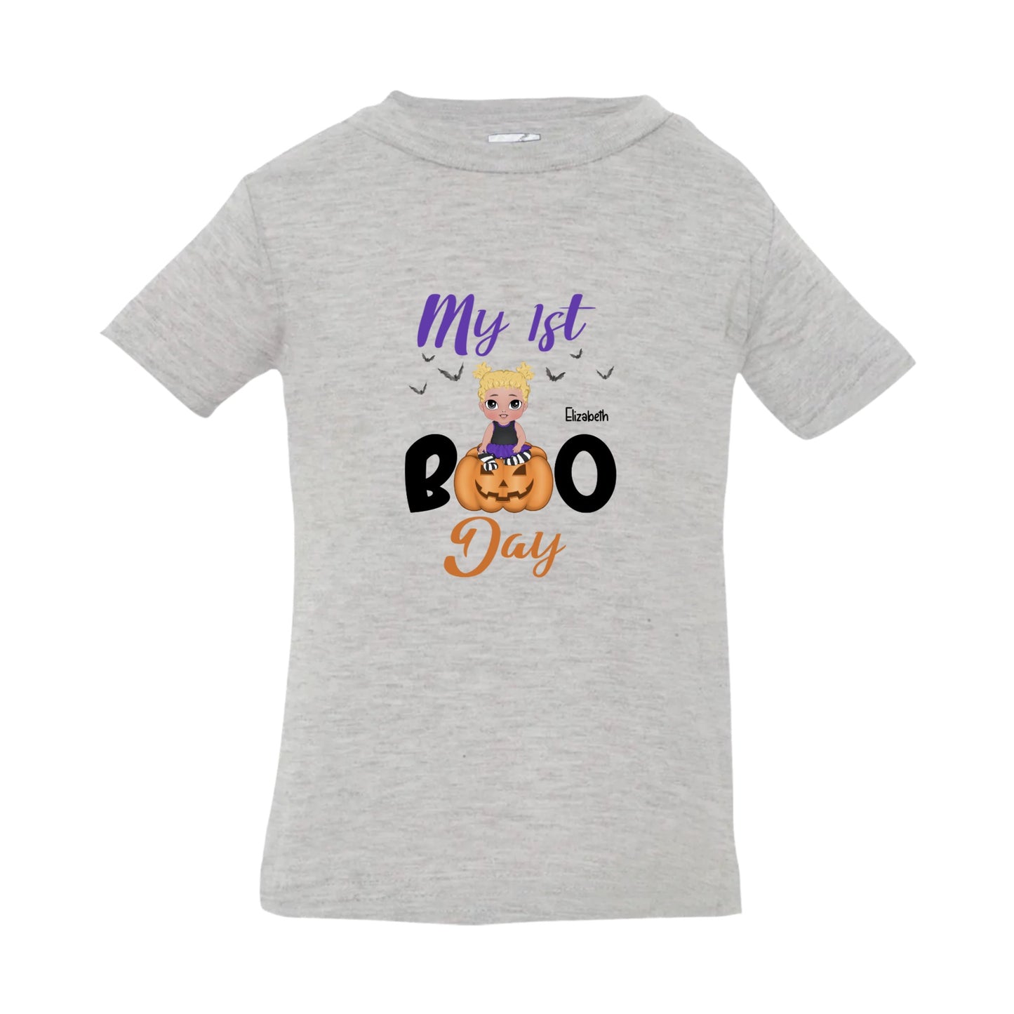 My 1st Boo Infant Jersey Personalized Halloween T-Shirt