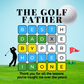 Gift For Golfing Dad-The Golf Father, BEST DAD BY PAR-Cuban Link Chain Necklace