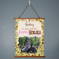 Girl Who Loves Horses-Personalized PHOTO- Wood Framed Wall Tapestry