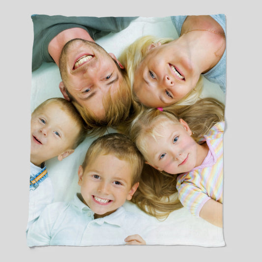 Personalized Photo- Cozy Plush Fleece Blanket – 50×60