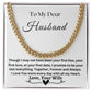 Gift For My Husband-I Promise To Be Your Last Everything- Cuban Chain Necklace