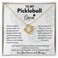 Gift For A Queen  "Wife" - "We're a Team, We're a Pair- Love Knot Necklace