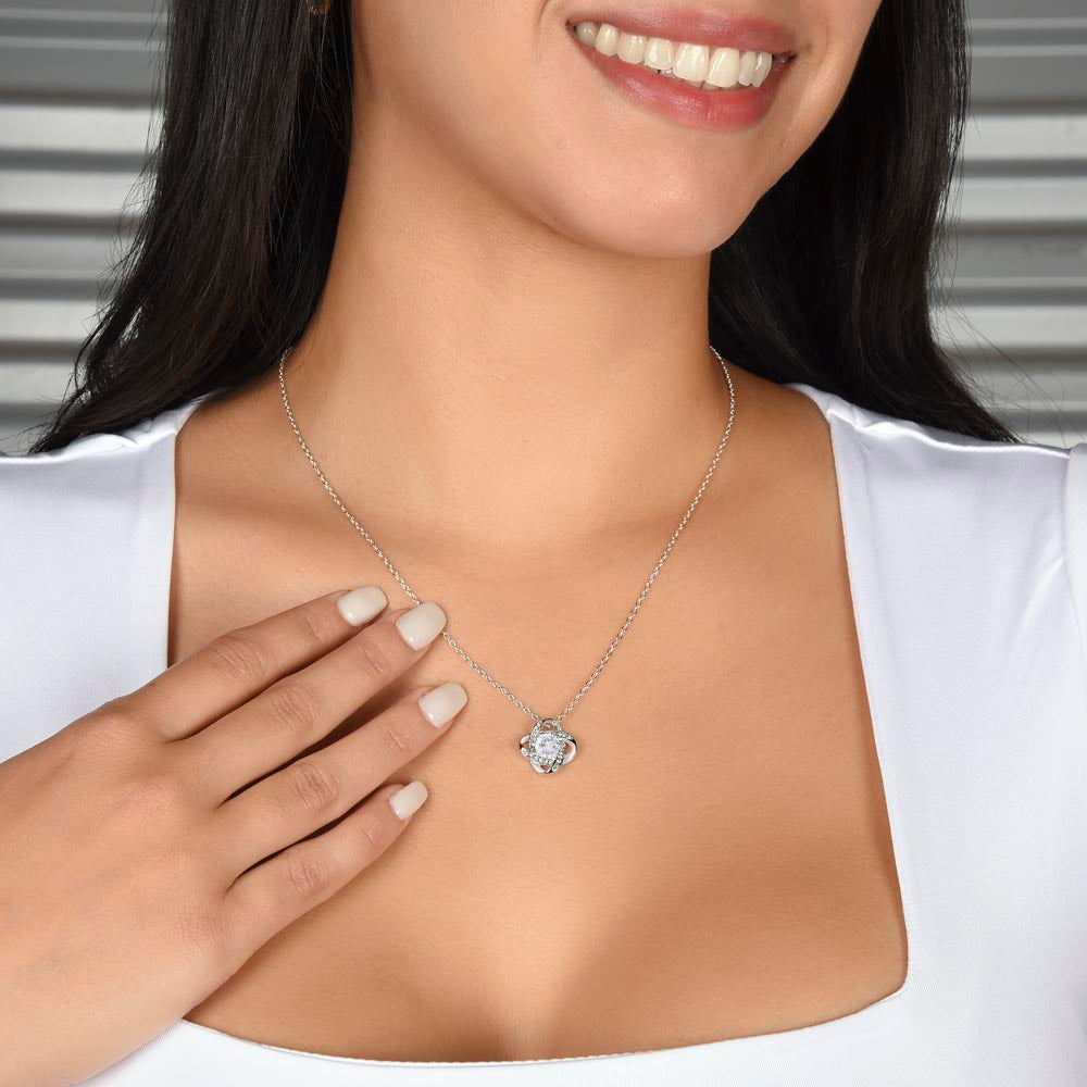 Gift For Granddaughter-Most Precious And Beautiful Moments-Love Knot Necklace