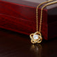 Gift For Mom- I Turned Out Awesome-Love Knot Necklace