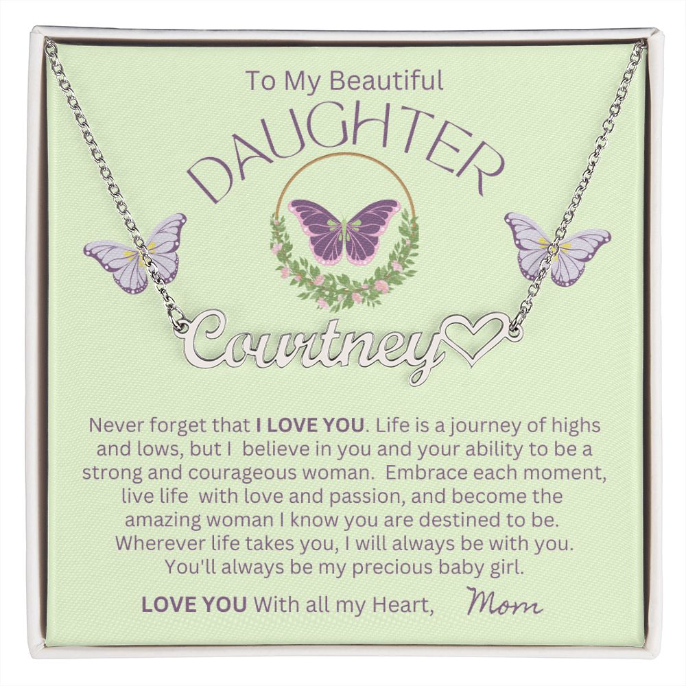 Gift For Daughter-Journey Of Highs-Personalized Name Necklace