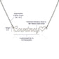 Gift For Mom- Best Dog Mom Ever- Heart Name Necklace